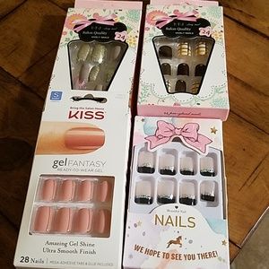 Press on nail. 4 packs total